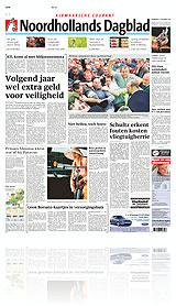 Cover Noordhollands Dagblad / Dagblad Kennermerland